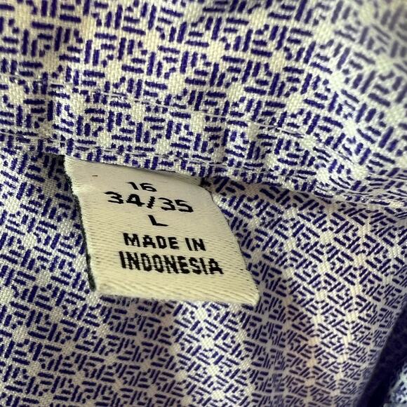 CALVIN KLEIN Infinite Non-Iron Slim-Fit Men’s Dress Shirt Size L Lavender - Picture 7 of 10